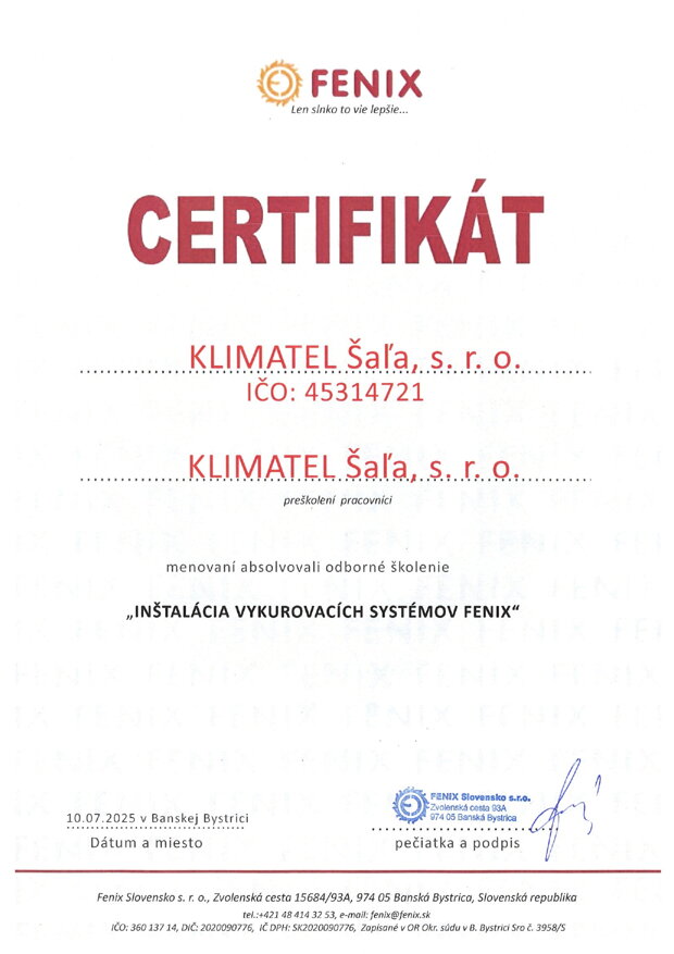 certifikat