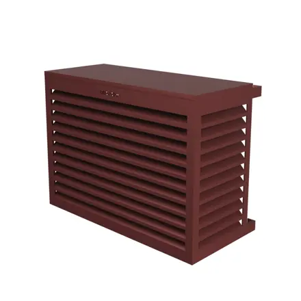 Hliníkový kryt DECOClim ALU ČERVENO HNEDÝ