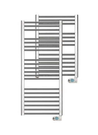 Chrómové rebríkové radiátory Gabarrón TBCK s programovateľným ovládacím panelom