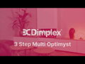 Zabudovateľný elektrický krb Dimplex 3 Step Multi OptiMyst®